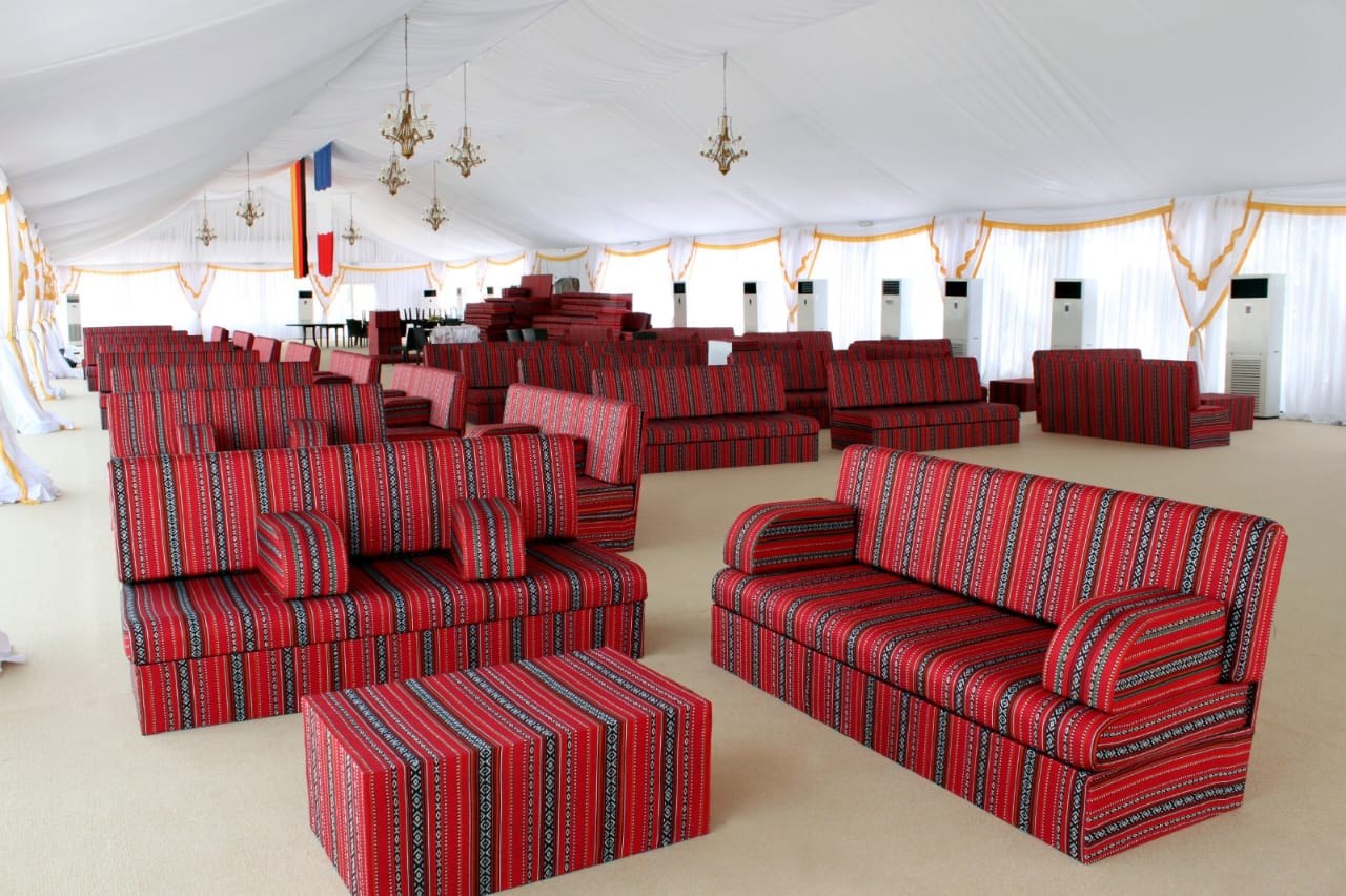 Traditional Emirati majlis hospitality setting
