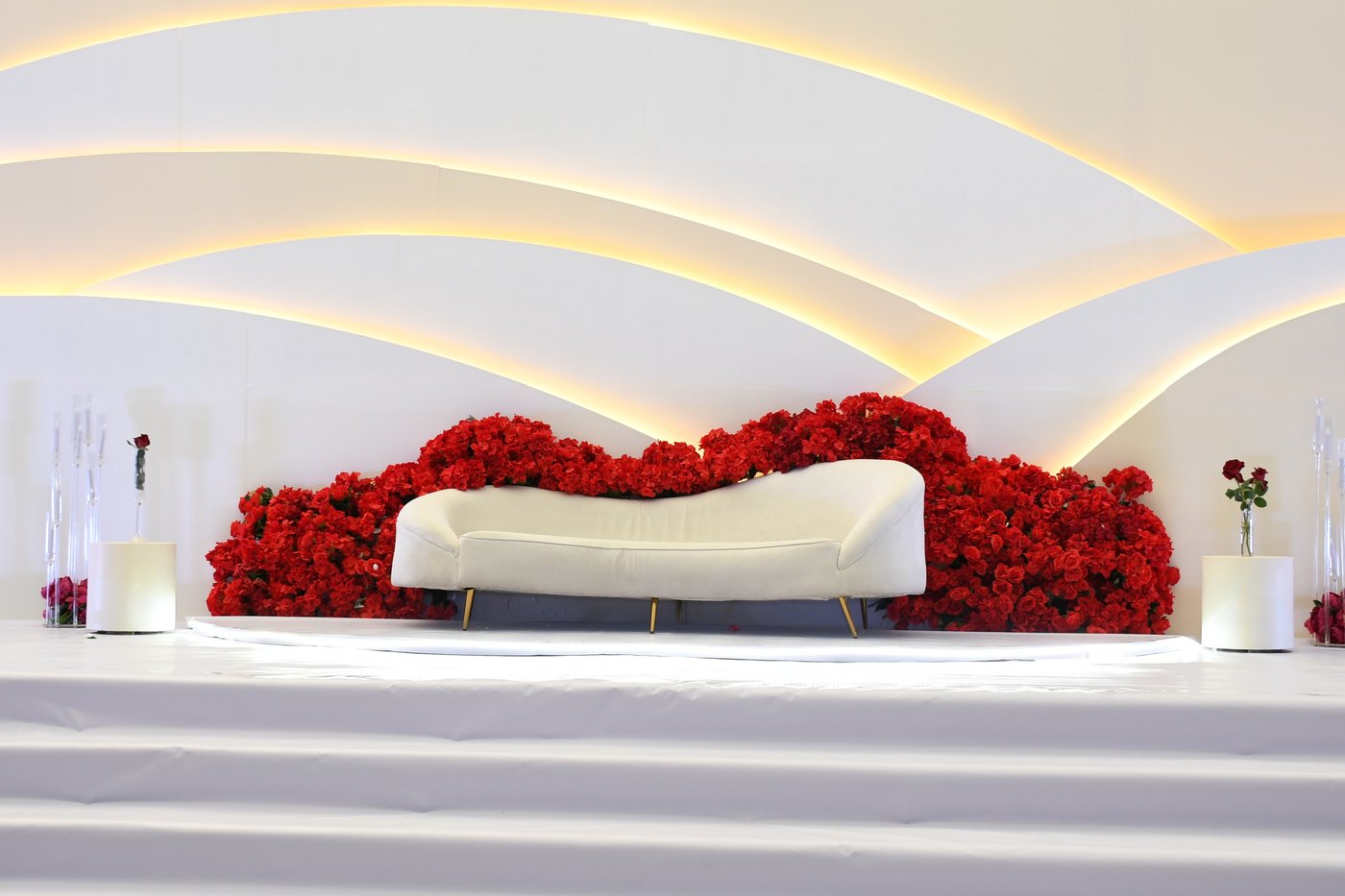 White Blossom Wedding Arch - Fun Event UAE